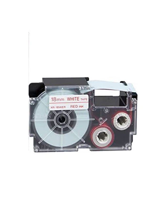 CASIO Adhesive Label Printer Tape XR-18X1-W-DJ Clear/Black - Image 2