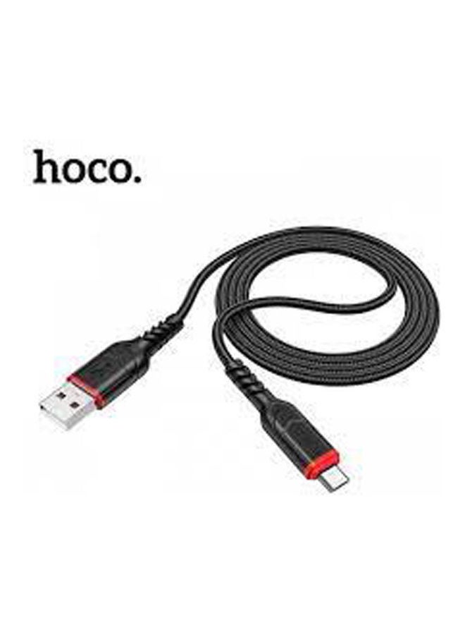 Hoco Victory Charging Data Cable For Micro Black - Image 1