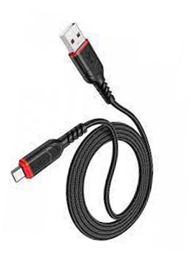 Hoco Victory Charging Data Cable For Micro Black - Image 4
