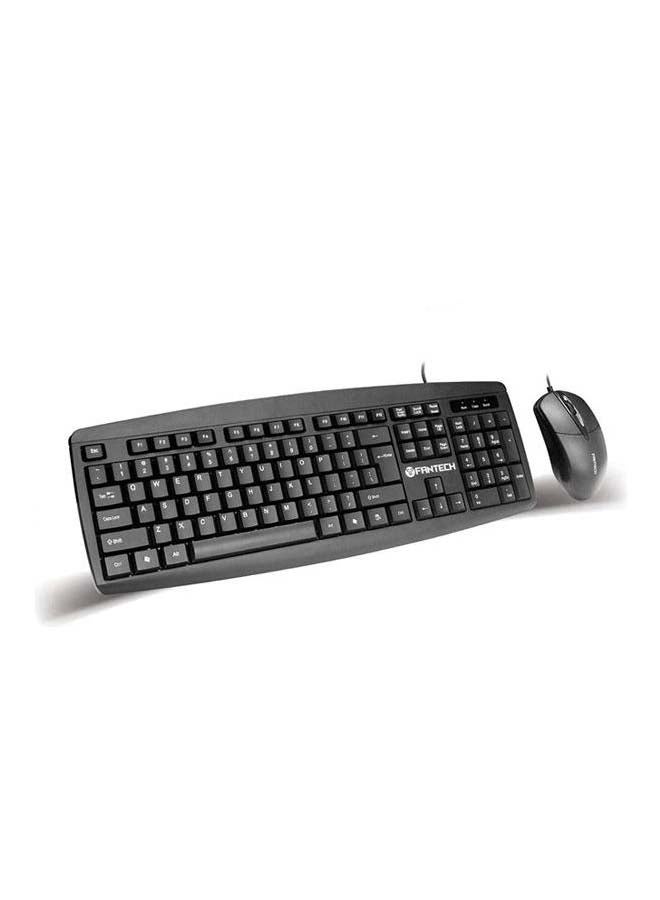 FANTECH - Km-100 Keyboard Mouse Combo Black - Image 1
