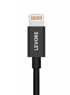 LEVORE 1M PVC USB A to Lightning Cable Black  - Image 4