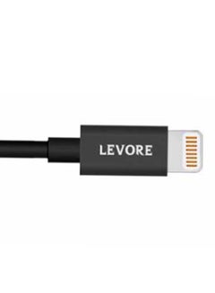 LEVORE 1M PVC USB A to Lightning Cable Black  - Image 5