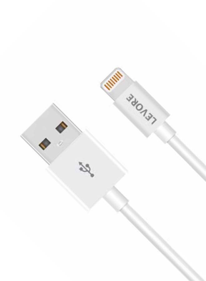 ليفور كابل من PVC A إلى لايتننغ بطول 6 أقدام أبيض - Image 3