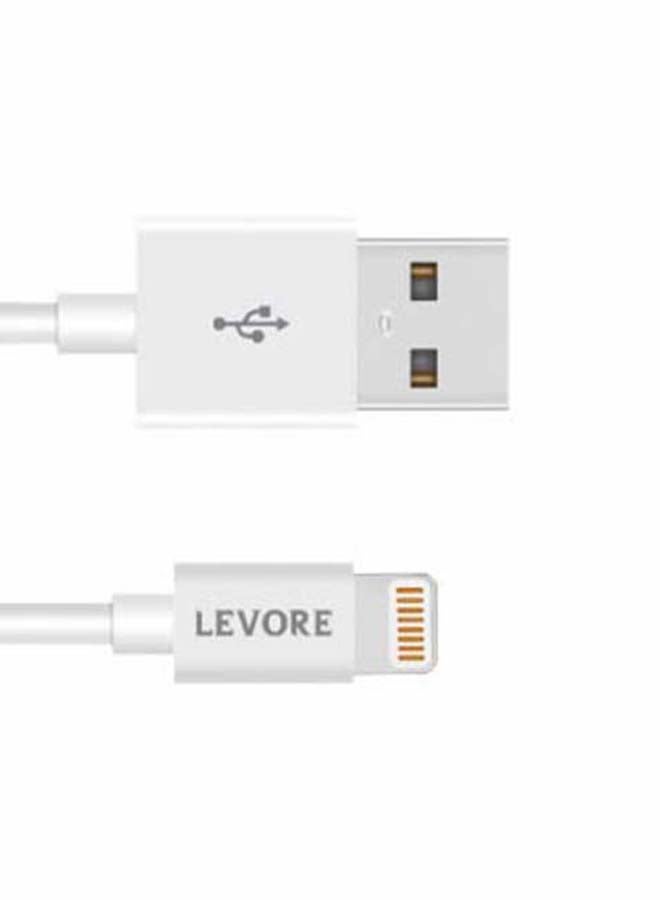 ليفور كابل من PVC A إلى لايتننغ بطول 6 أقدام أبيض - Image 4