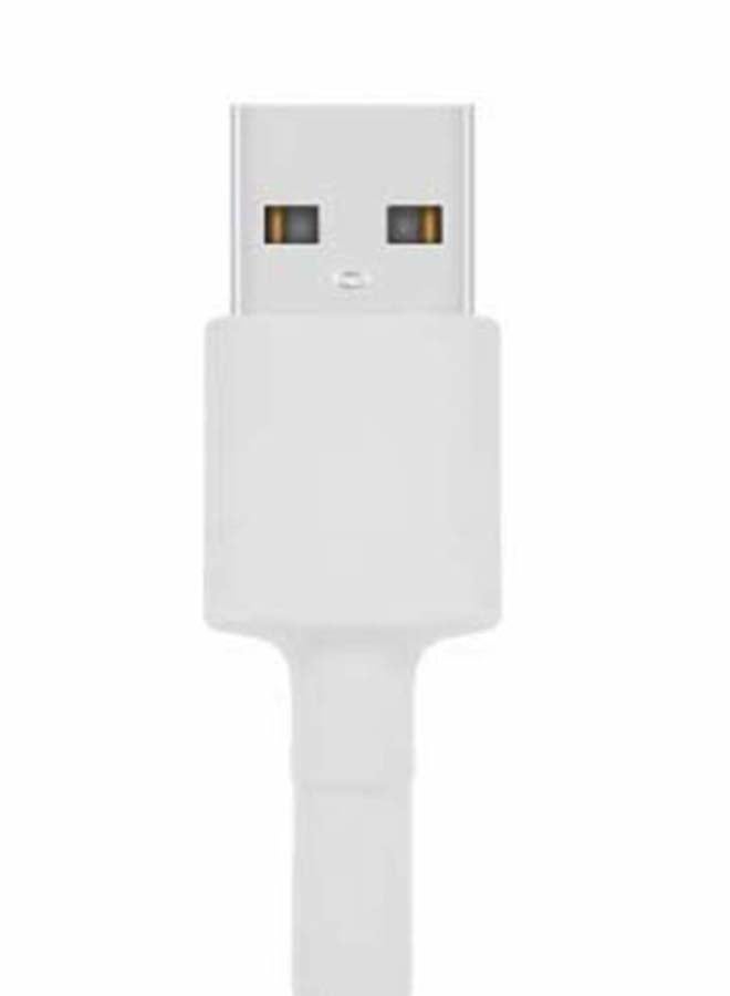 6FT PVC USB A to Micro USB Cable White