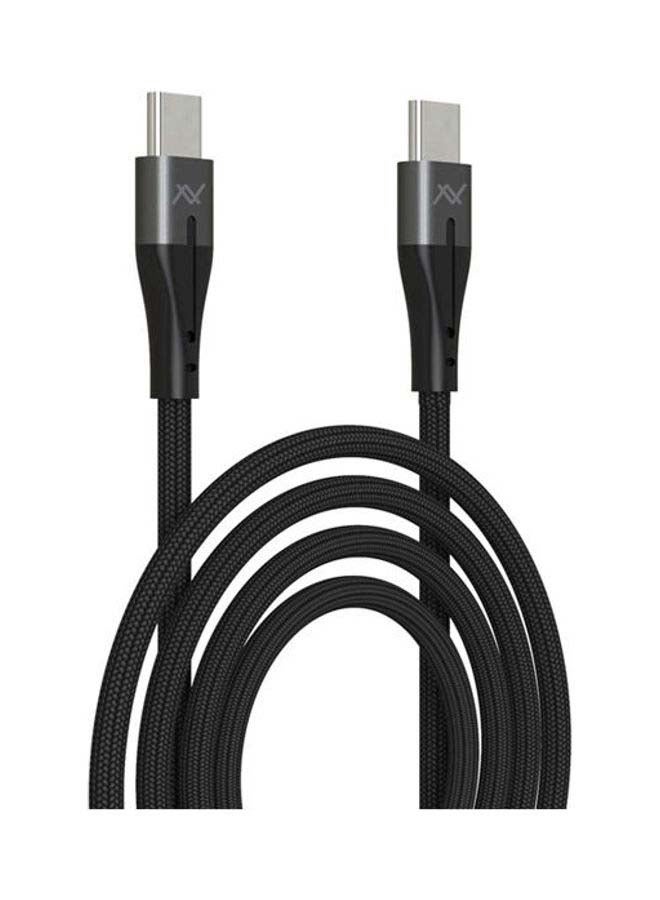 LAVVENTO Type-C To Type-C Sync And Charging Cable Black  - Image 1