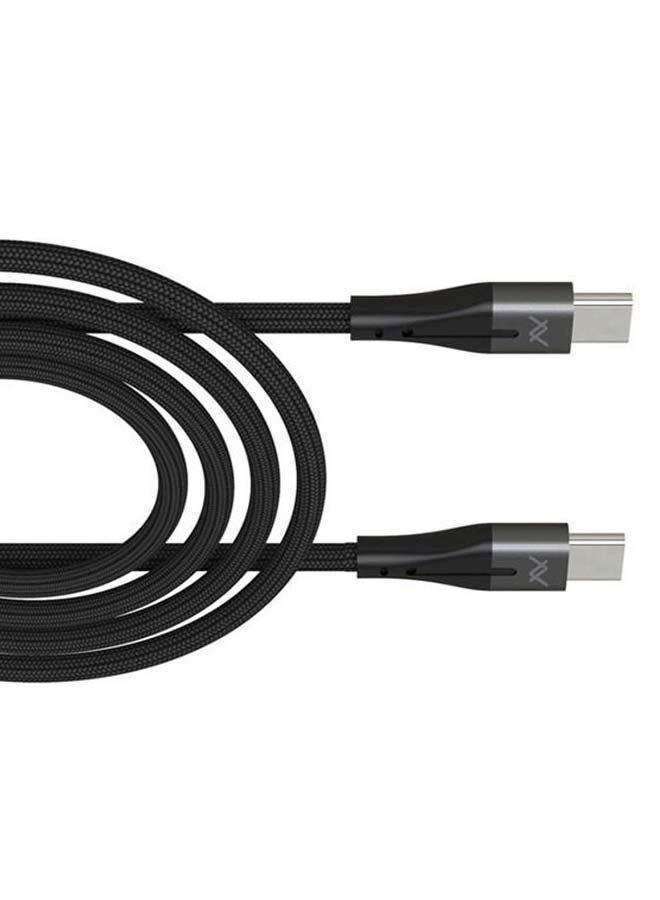 LAVVENTO - Type-C To Type-C Sync And Charging Cable Black - Image 1