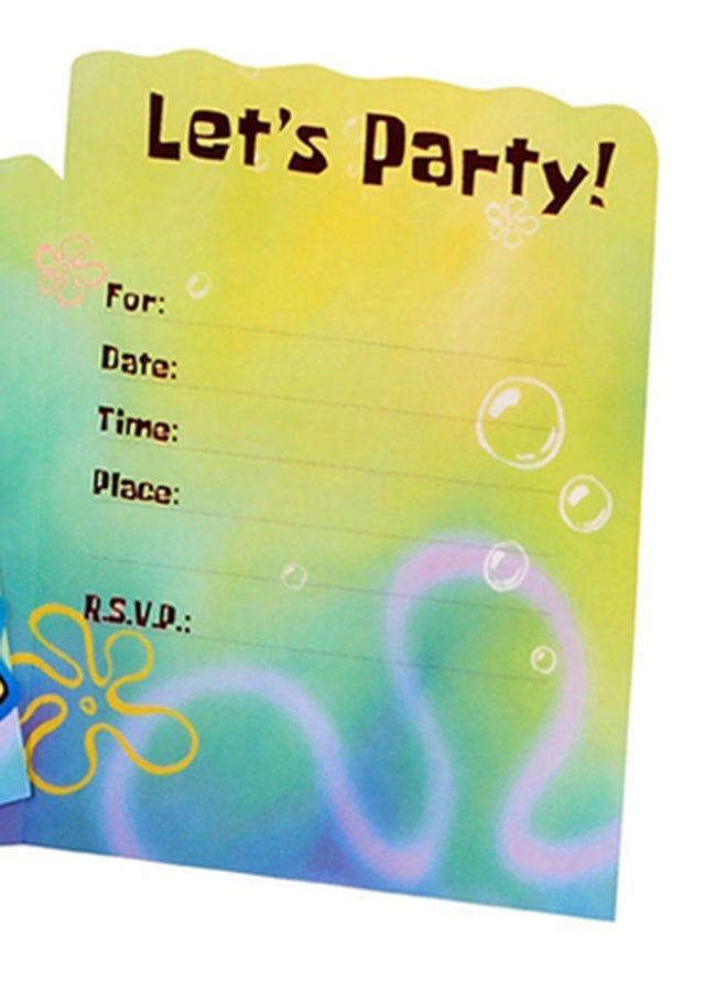 Designware - 8-Piece SpongeBob Classic Invitation Cards Set - Image 1