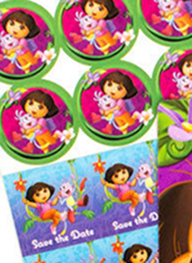 Amscan 32-Piece Dora's Flower Adventure Invitation Card Set - Image 5
