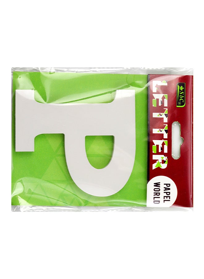SBC P Wooden Letter White - Image 4