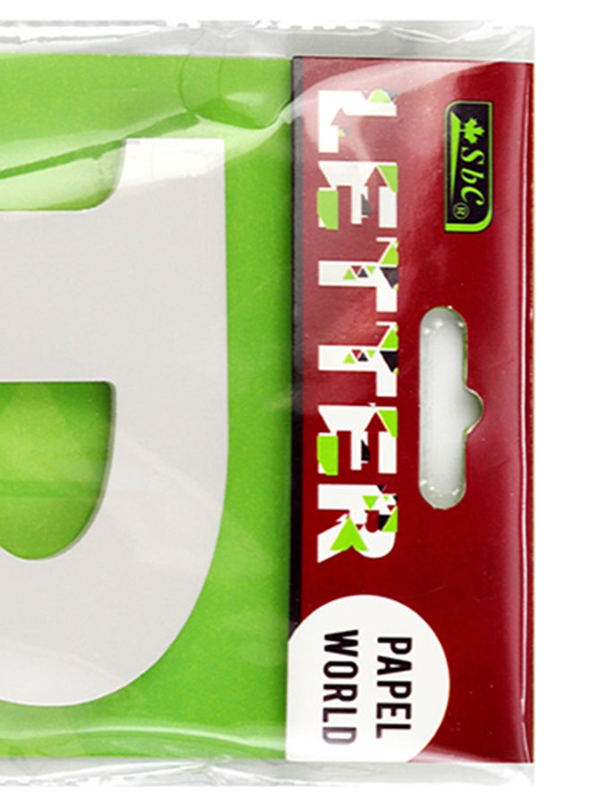 SBC P Wooden Letter White - Image 5
