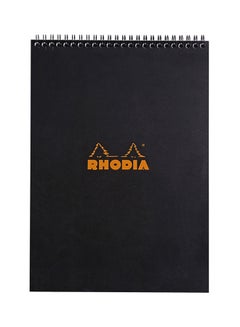 Rhodia 80-Sheet Basics Squared Pad Black  - Image 1