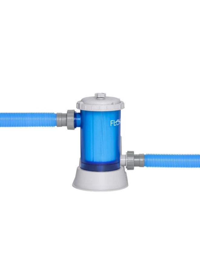 Bestway - Flowclear Transparent Filter Pump 5678l/1500gal 2658675 24x6x24cm - Image 1