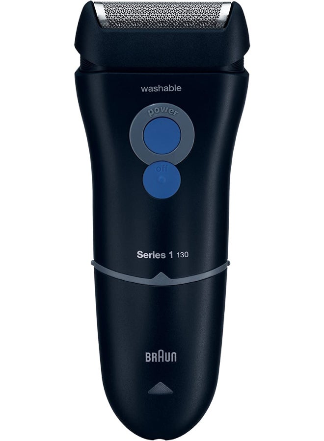 BRAUN - Series 1 Shaver With Protection Cap Dark Blue - Image 1
