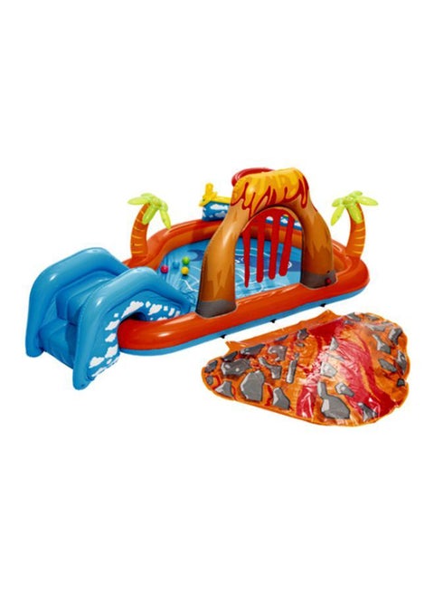 Lava Lagoon Play Center Pool Float With Rock 265x265x104cm