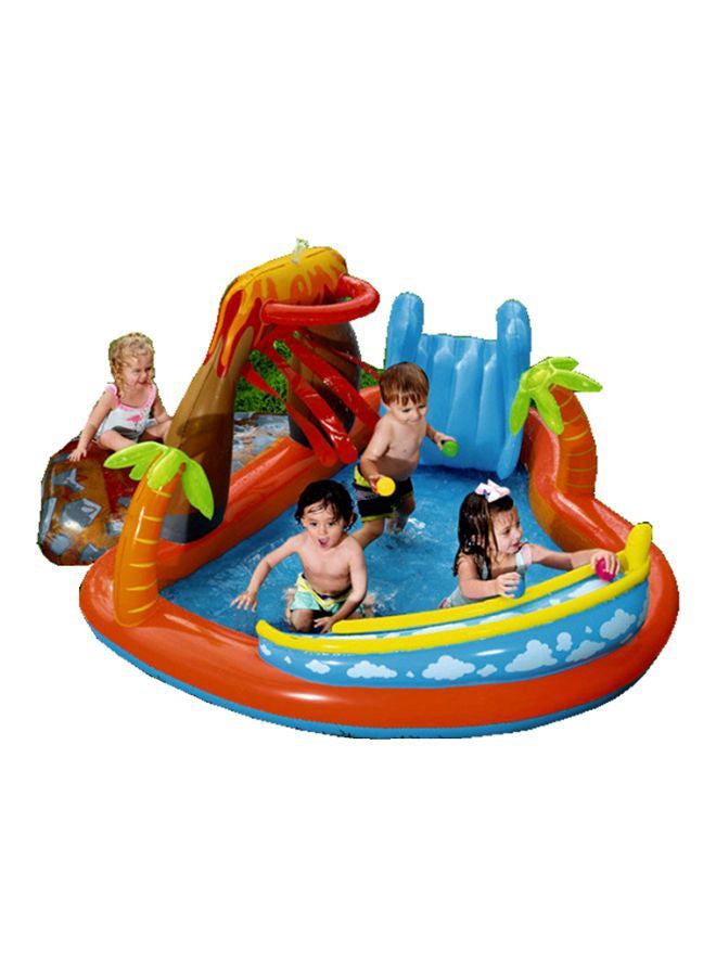 Bestway - Lava Lagoon Play Center Pool Float With Rock 265x265x104cm - Image 1