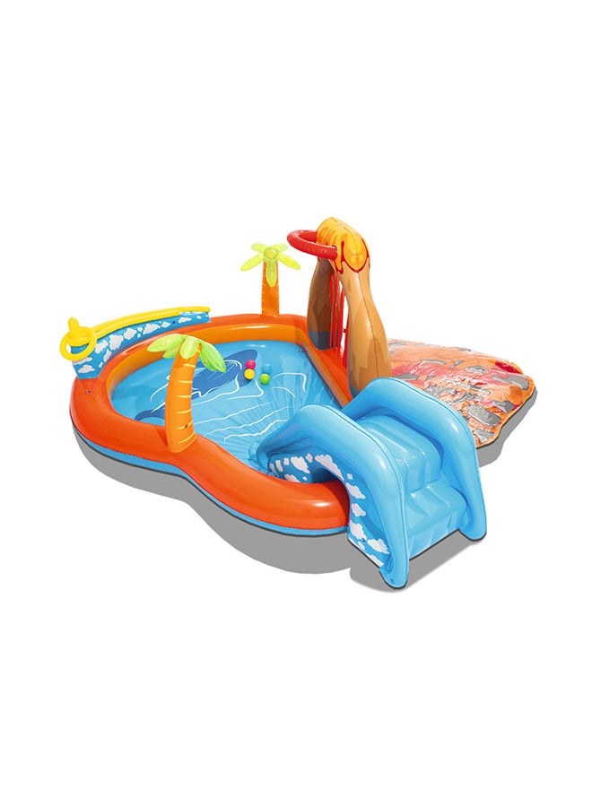 Bestway - Lava Lagoon Play Center Pool Float With Rock 265x265x104cm - Image 1