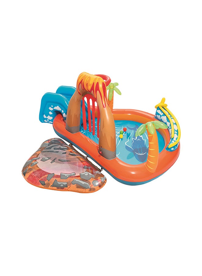 Bestway - Lava Lagoon Play Center Pool Float With Rock 265x265x104cm - Image 1