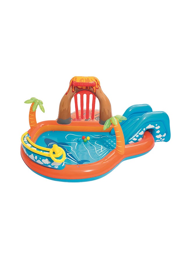 Bestway - Lava Lagoon Play Center Pool Float With Rock 265x265x104cm - Image 1