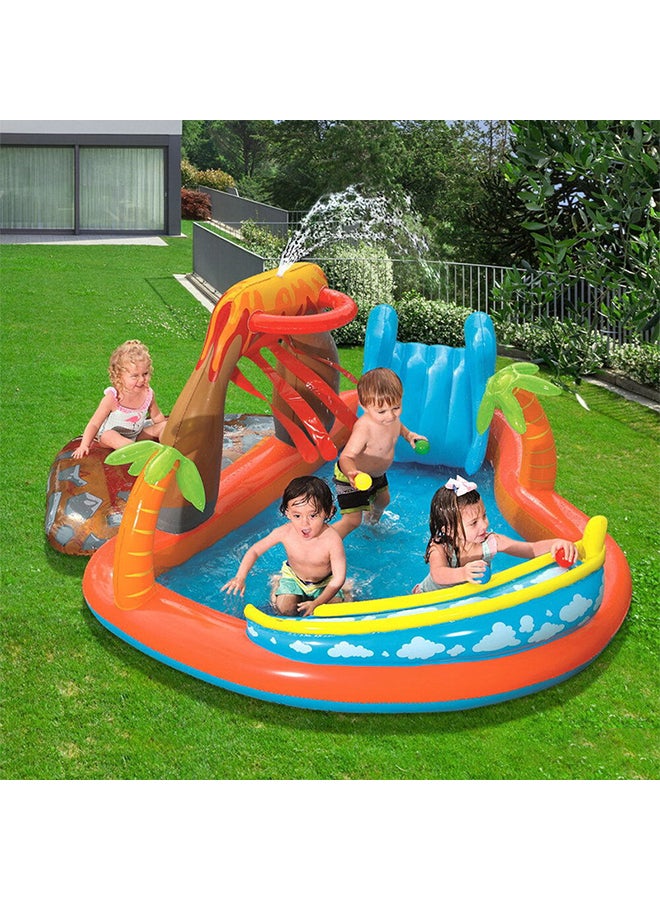 Bestway - Lava Lagoon Play Center Pool Float With Rock 265x265x104cm - Image 1