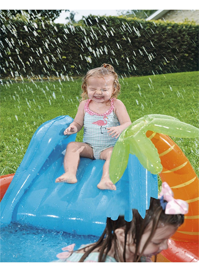 Bestway - Lava Lagoon Play Center Pool Float With Rock 265x265x104cm - Image 1
