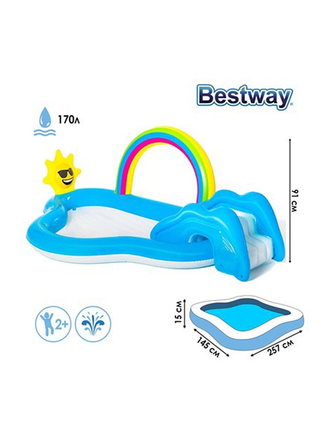 Bestway - Rainbow And Shine Designed Pool And Play Center 26-53092 257x145x91cm - Image 1