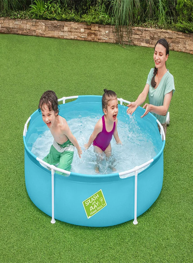 بست واي محمول وخفيف الوزن بتصميم فريد من نوعه My First Splash And Play Frame Pool مع رقعة إصلاح 152x 38 سم