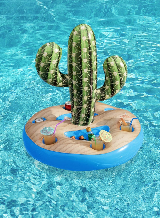 Bestway - Cactus Shaped Inflatable Float With Cup Holder 43244 94x70cm - Image 1