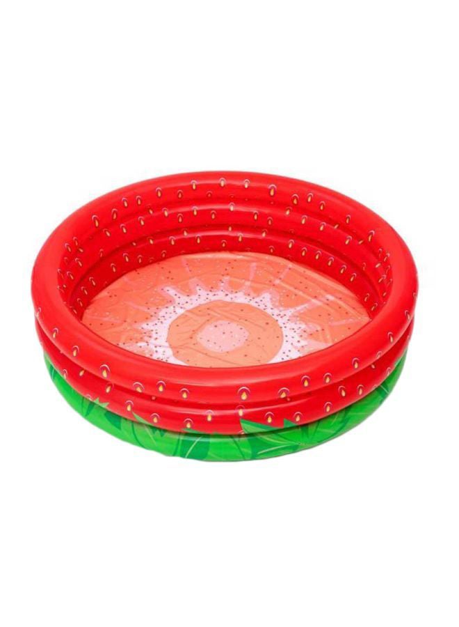 Bestway Sweet Strawberry Printed Swimming Pool 160x160x38cm - Image 1