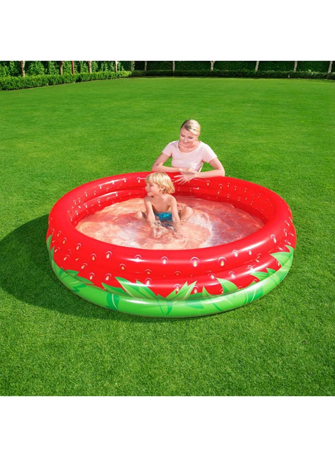 Bestway Sweet Strawberry Printed Swimming Pool 160x160x38cm - Image 2