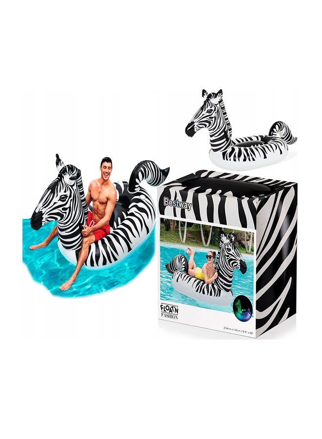 Bestway - Float'N Fashion Zebra Shaped Lights And Stripes Pool Float 41406 254x142cm - Image 1