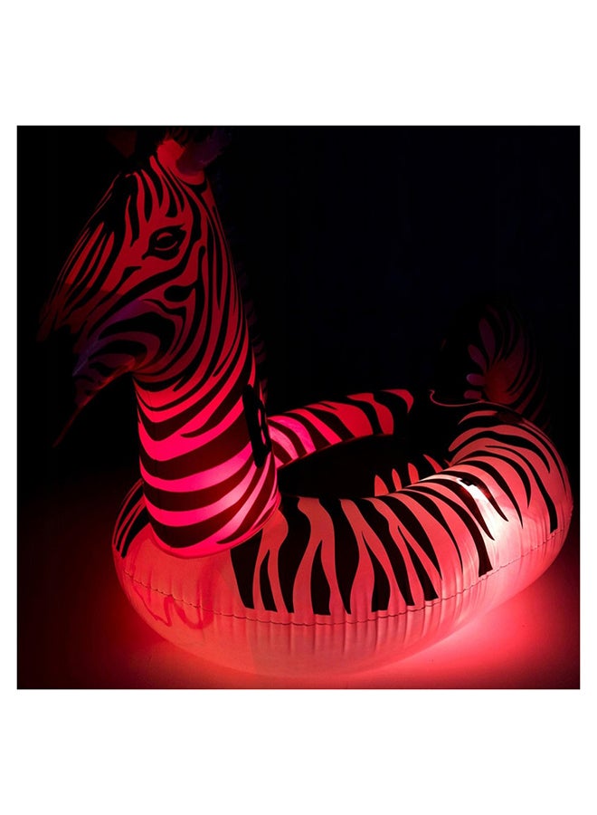 Bestway - Float'N Fashion Zebra Shaped Lights And Stripes Pool Float 41406 254x142cm - Image 1