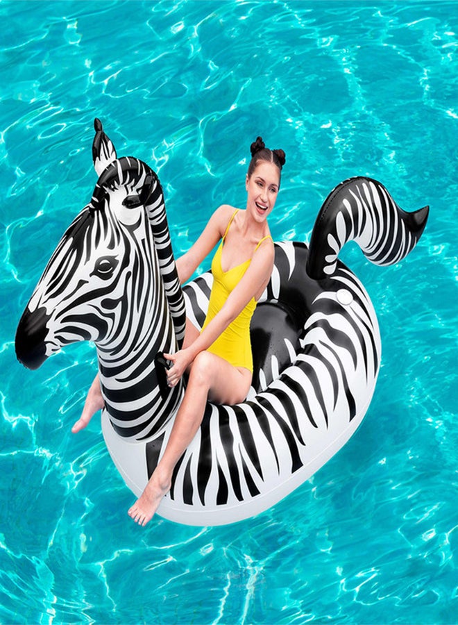 Bestway - Float'N Fashion Zebra Shaped Lights And Stripes Pool Float 41406 254x142cm - Image 1