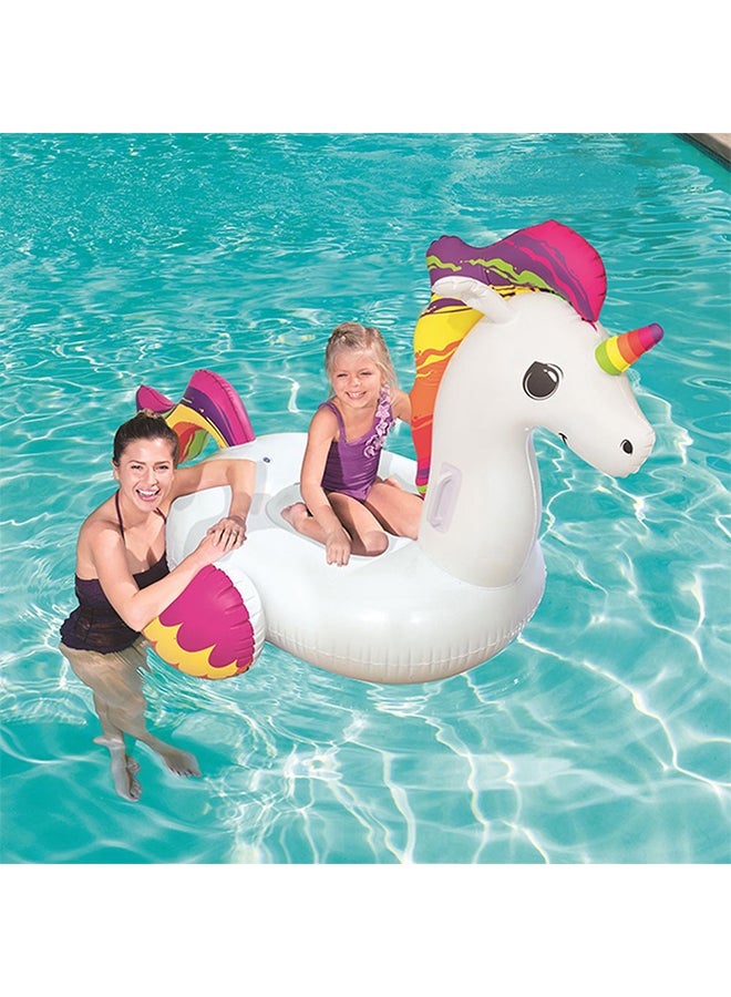 Bestway Unicorn Shaped Inflatable Ride On Float 150x117cm - Image 1