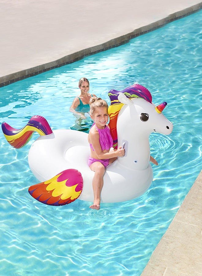 Bestway Unicorn Shaped Inflatable Ride On Float 150x117cm - Image 3