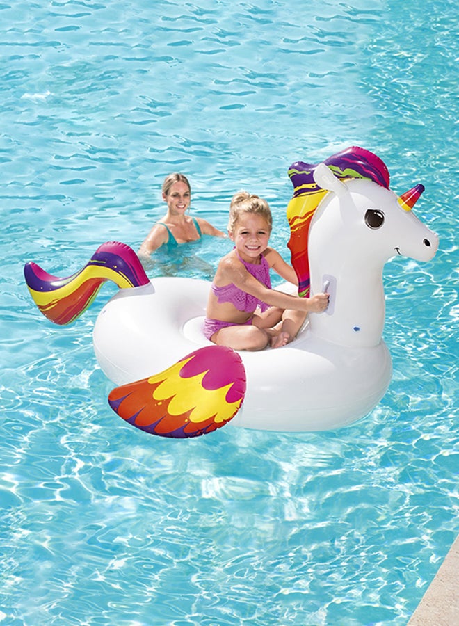 Bestway Unicorn Shaped Inflatable Ride On Float 150x117cm - Image 4