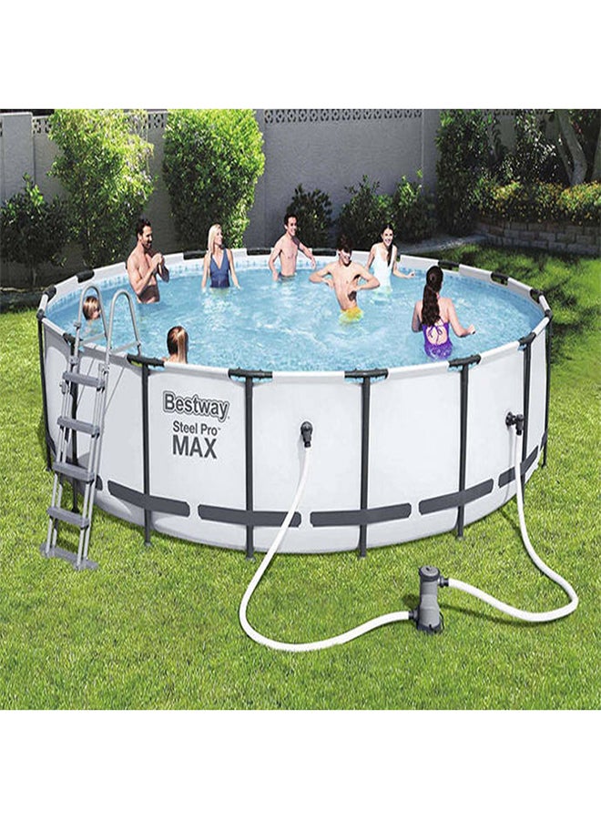 Bestway Steel Frame Pool Set(Filter Ladder Ground Cloth Cover) 549x122cm 549x122cm - Image 5