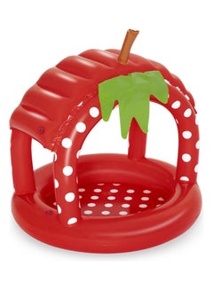 Bestway Very Berry Inflatable Baby Pool With Uv Careful Sunshade Kiddie Play Pools 91x91x91cm  - Image 1