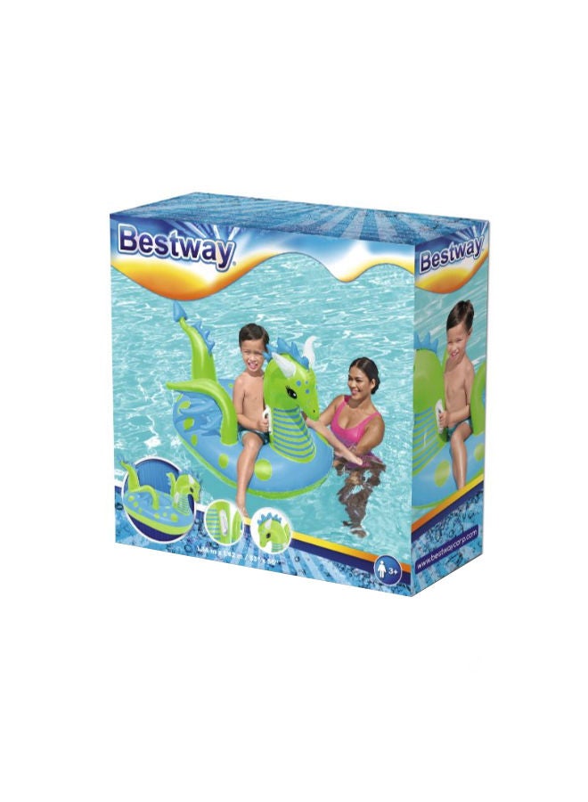 بست واي عوامة ركوب على شكل تنين خيالي 134x142سم - Image 1