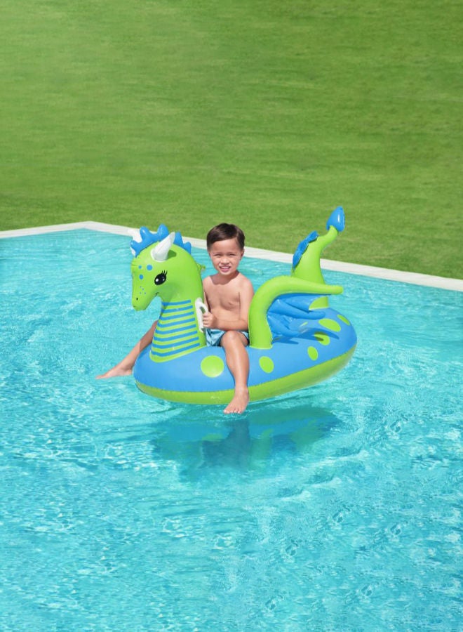 بست واي عوامة ركوب على شكل تنين خيالي 134x142سم - Image 5