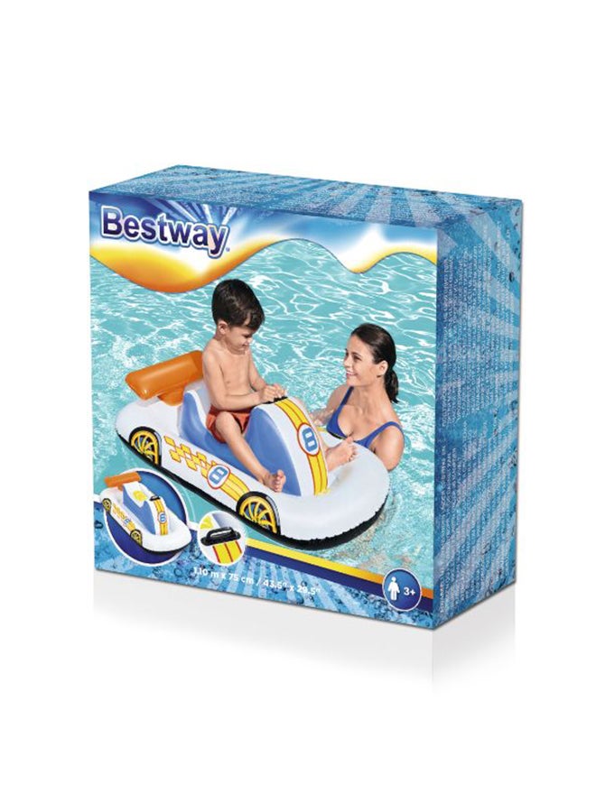 بست واي عوامة لحوض السباحة رياضية بشكل سيارة ركوب 110x75x110سم - Image 4