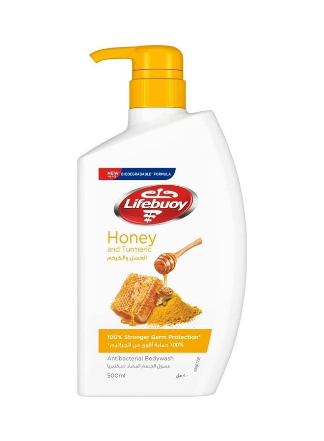 Lifebuoy Antibacterial Body Wash Honey And Turmeric 500ml 