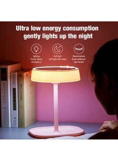 Sunhome Rechargeable LED Light Makeup Mirror Table Lamp Pink  - Image 3