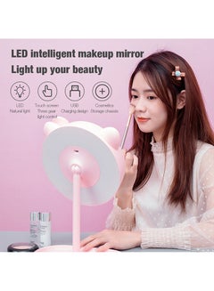 Sunhome Rechargeable LED Light Makeup Mirror Table Lamp Pink  - Image 4