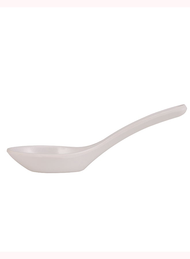 رويال فورد Melamine Ware Soup Spoon, 5.25" White Deep Spoon, RF10616 | Durable & Chip Resistant | Serving Spoon for Soup, Steak, Pasta, Fish, Chicken, Pork, and Other Foods White 5.25inch  - Image 2