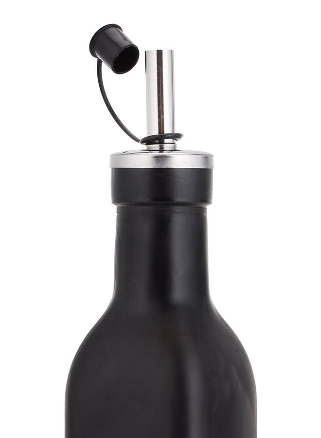 Royalford - Royalford Glass Oil Bottle| RF10674|Set of 2 with Stand| Oil Dispensers with Silicone Lid| Olive Oil Dispensers| Kitchen Oil Bottles| 250ml X2 | Black and White White/Black - Image 1