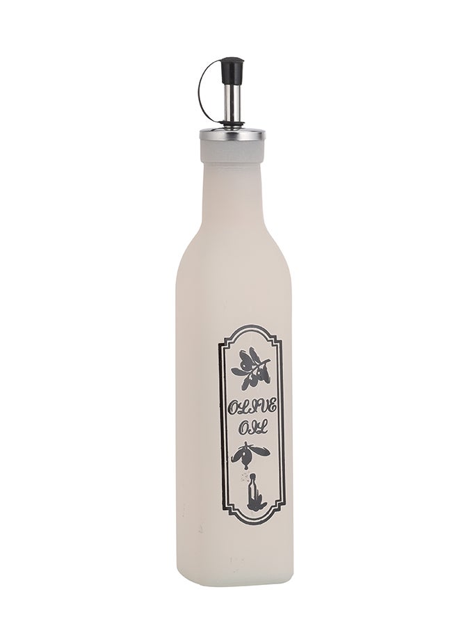 Royalford - Royalford Glass Oil Bottle| RF10674|Set of 2 with Stand| Oil Dispensers with Silicone Lid| Olive Oil Dispensers| Kitchen Oil Bottles| 250ml X2 | Black and White White/Black - Image 1