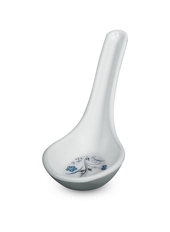 رويال فورد Melamine Ware Soup Spoon, 5.25" White Deep Spoon, RF10616 | Durable & Chip Resistant | Serving Spoon for Soup, Steak, Pasta, Fish, Chicken, Pork, and Other Foods White 5.25inch  - Image 1
