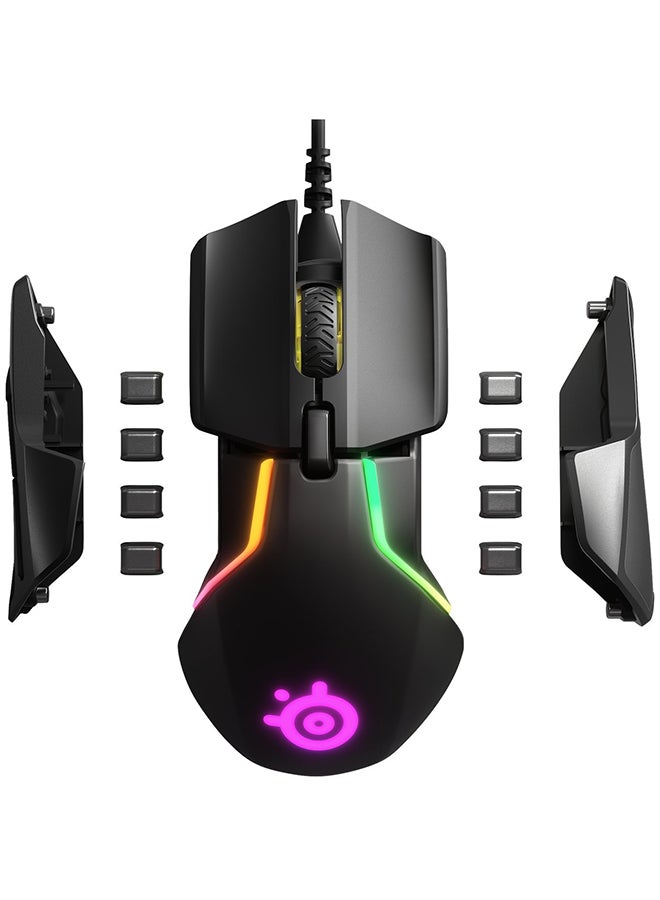ستيل سيريز SteelSeries Rival 600 - ماوس ألعاب - مستشعر بصري مزدوج TrueMove3+ بدقة 12000 نقطة في البوصة - مسافة رفع 0.05 - نظام وزن، أسود  - Image 4