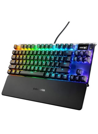 SteelSeries Apex 7 TKL Mechanical Gaming Keyboard, OLED Display, Red Switches, American QWERTY Layout - v1679903148/N53394145A_1